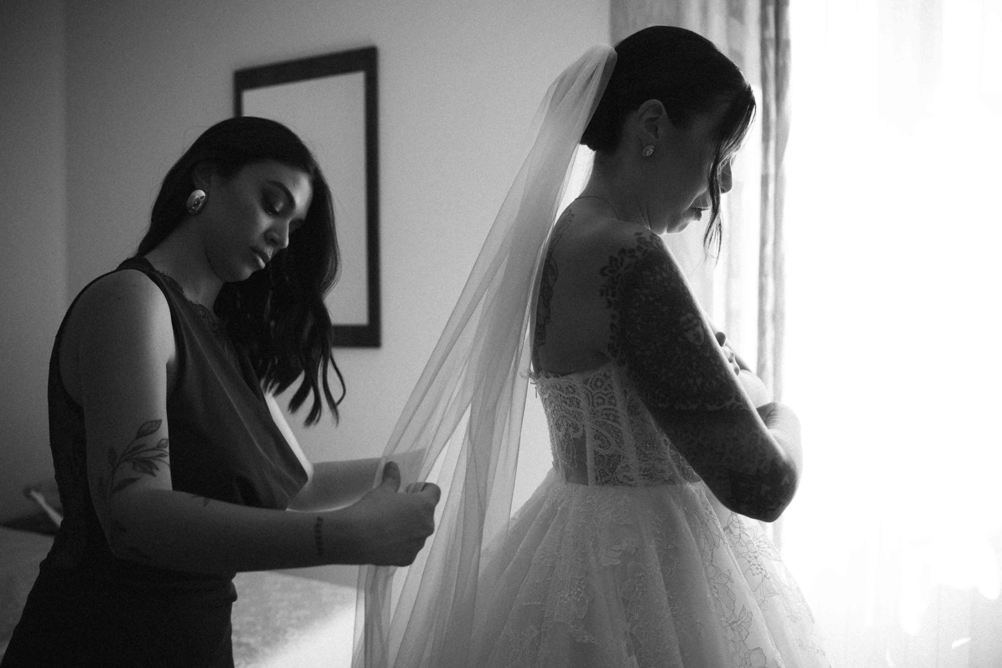 Gli ultimi preparativi della sposa